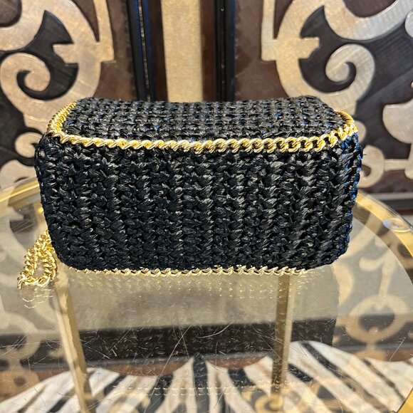 Marcus Brothers of miami black woven chain handbag - Picture 7 of 11